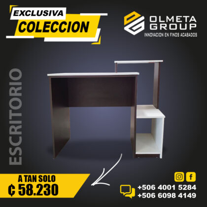 Escritorio con espacio para impresora